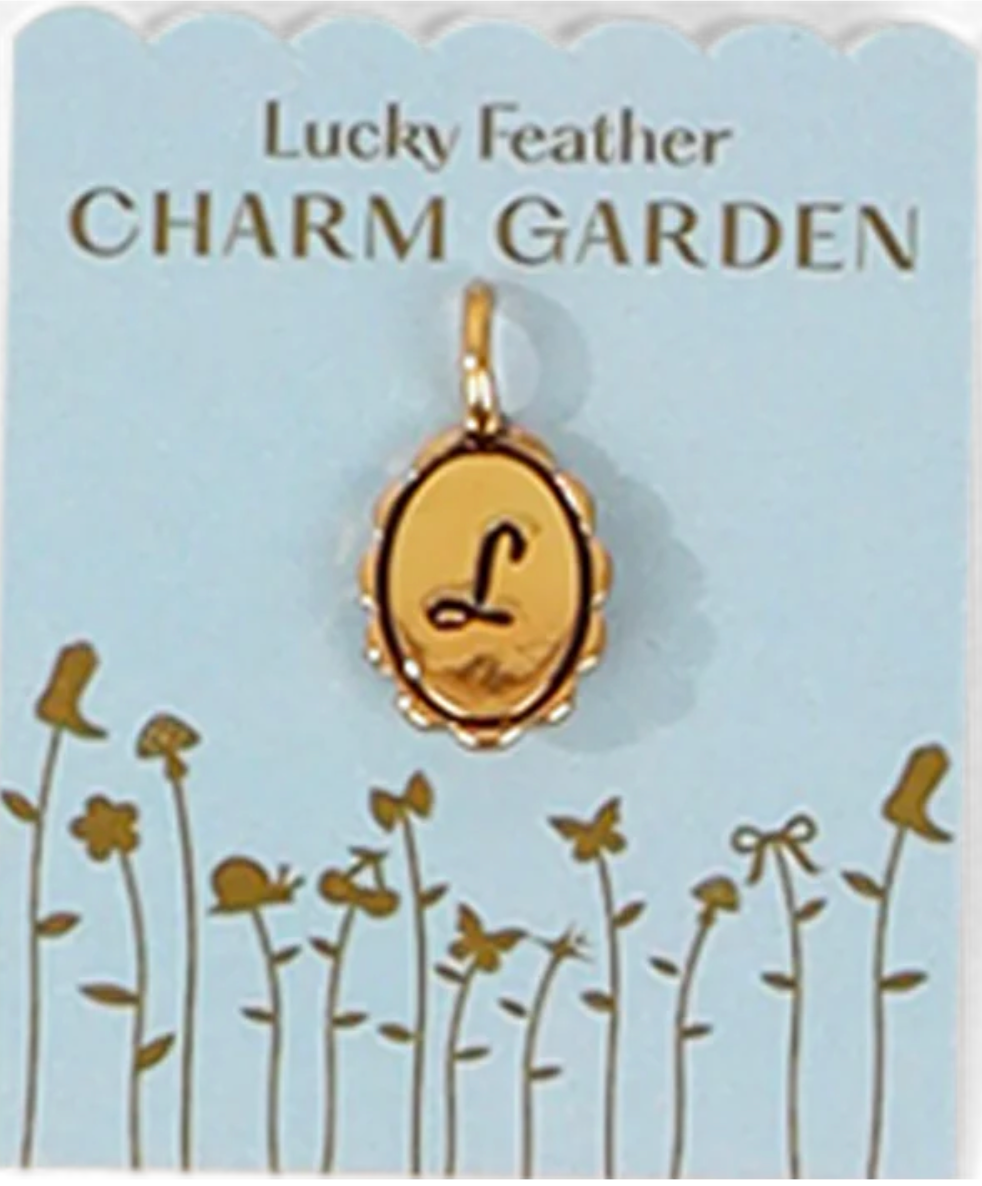 Charm Garden Initials - Gold - Lucky Feather