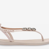 Ana Salty II Fem Sandals by Ipanema - Beige / Gold Cowrie Shells