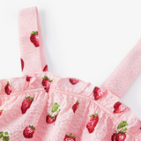 Ruffle Tank & Pants Set by Milkbarn- Strawberry