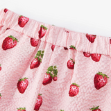 Ruffle Tank & Pants Set by Milkbarn- Strawberry