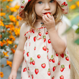Ruffle Tank & Pants Set by Milkbarn- Strawberry
