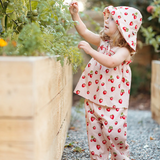 Ruffle Tank & Pants Set by Milkbarn- Strawberry