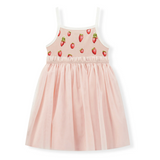 Organic Cotton Ballet Dress by Milkbarn- Strawberry