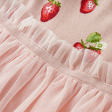 Organic Cotton Ballet Dress by Milkbarn- Strawberry