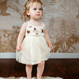 Organic Cotton Ballet Dress by Milkbarn- Strawberry