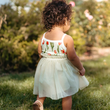 Organic Cotton Ballet Dress by Milkbarn- Strawberry