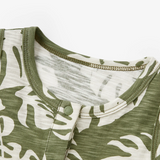 Slub Cotton Sleeveless Jumper by Milkbarn- Island Leaf
