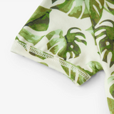 Organic Cotton Stretch Baby Shortall - Island Leaf