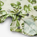 Organic Cotton Stretch Baby Shortall - Island Leaf