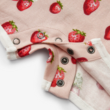 Organic Cotton Baby Shortall - Strawberry