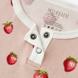 Organic Cotton Baby Shortall - Strawberry