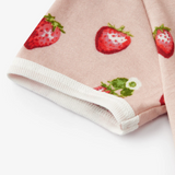 Organic Cotton Baby Shortall - Strawberry