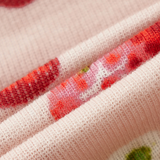 Organic Cotton Baby Footed Ruffle Romper - Strawberry