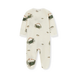 Bamboo Baby Zipper Footed Romper - Coastal Crab
