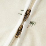 Bamboo Baby Zipper Footed Romper - Coastal Crab