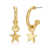 Hoop with Drop Earrings Collection by Lucky Feather