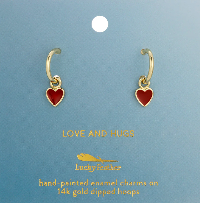 Hoop with Drop Earrings Collection by Lucky Feather