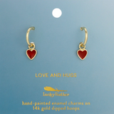 Hoop with Drop Earrings Collection by Lucky Feather