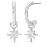 Hoop with Drop Earrings Collection by Lucky Feather