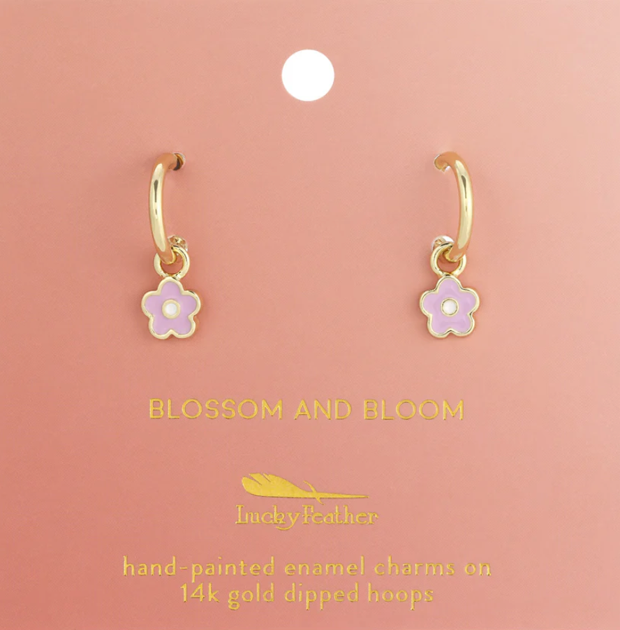 Hoop with Drop Earrings Collection by Lucky Feather