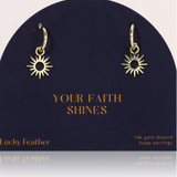 Hoop with Drop Earrings Collection by Lucky Feather