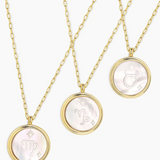 Zodiac Necklace - MOP Gold - by Gorjana Sagittarius