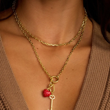 Heart Key Statement Charm - by Gorjana