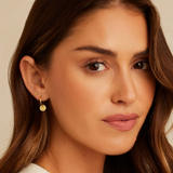 Ana Coin Huggies Earrings by Gorjana