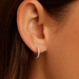Shimmer Huggies Earrings by Gorjana Silver