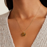 Zodiac Necklace - MOP Gold - by Gorjana Capricorn