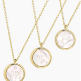 Zodiac Necklace - MOP Gold - by Gorjana Capricorn