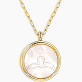 Zodiac Necklace - MOP Gold - by Gorjana Libra