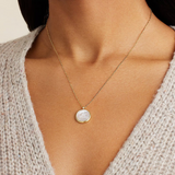 Zodiac Necklace - MOP Gold - by Gorjana Libra
