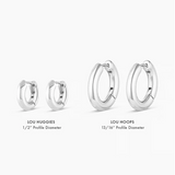 Lou Huggie Earrings - Silver by Gorjana
