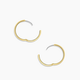 Rose Hoop Earrings - by Gorjana