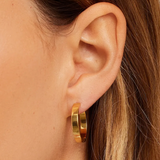 Rose Hoop Earrings - by Gorjana