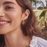 Zoey Hoops - Gold - by Gorjana