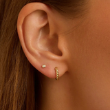 Crew Helium Huggies Earrings - Gold by Gorjana