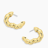 Crew Helium Hoop Earrings - Gold by Gorjana
