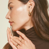 Crew Helium Hoop Earrings - Gold by Gorjana