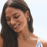 Lou Statement Hoops Earrings - Gold - by Gorjana