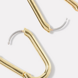 Zoey Shimmer Hoops - Gold - by Gorjana