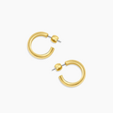 Paseo Small Hoop Earrings - Gold - By Gorjana