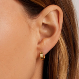 Rose Huggie Earrings Gold - by Gorjana