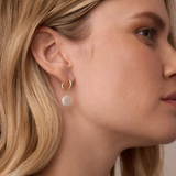Reese Pearl Huggie Earrings Gold - by Gorjana