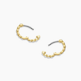 Madison Shimmer Huggies Earrings - Gold by Gorjana