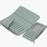 Macy Snap Wallet Clutch Purse - Sage