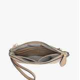 Bonnie Whipstitch Convertible Cross Body Purse, Wristlet or Clutch - Seafoam