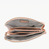Izzy Cross Body Purse with Chain Strap - Brown