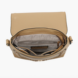 Roberta Whipstitch Cross Body Purse  -  Khaki